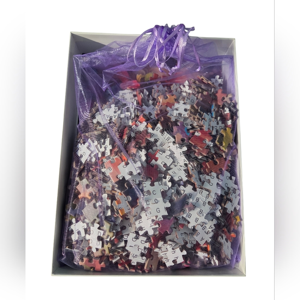 Flower Fairy 1,000 Piece Jigsaw Puzzle Colorful Floral Fantsy Art NWOT - Picture 3 of 10